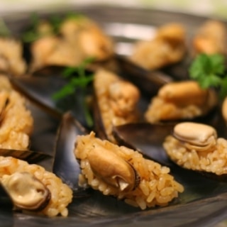 調理済みのムール貝で作る、強引なミディエドルマス